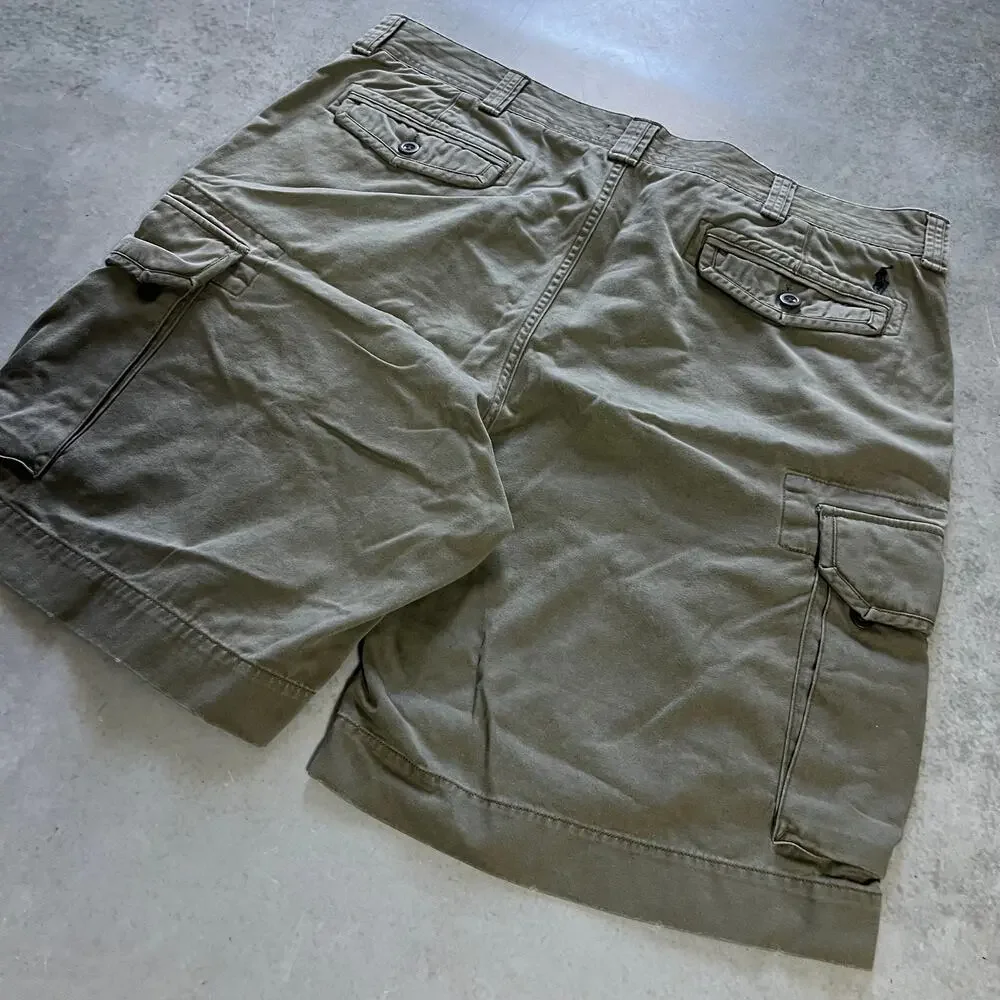 Men’s Polo Ralph Lauren Cargo Green Khaki Shorts Size 44 Big & Tall